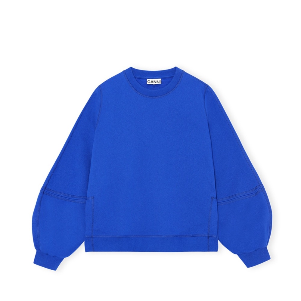 Ganni puff sleeve sweatshirt